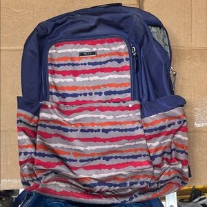 TUMI Navy and Multicolor Backpack